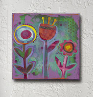 Funky Fun Flowers Mixed Media